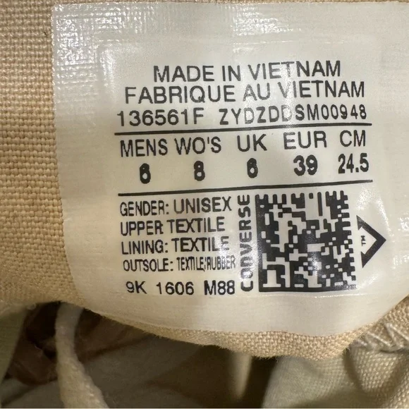 Converse Chuck Taylor All Star High Top Beach Glass Green Sneakers - Picture 16 of 16